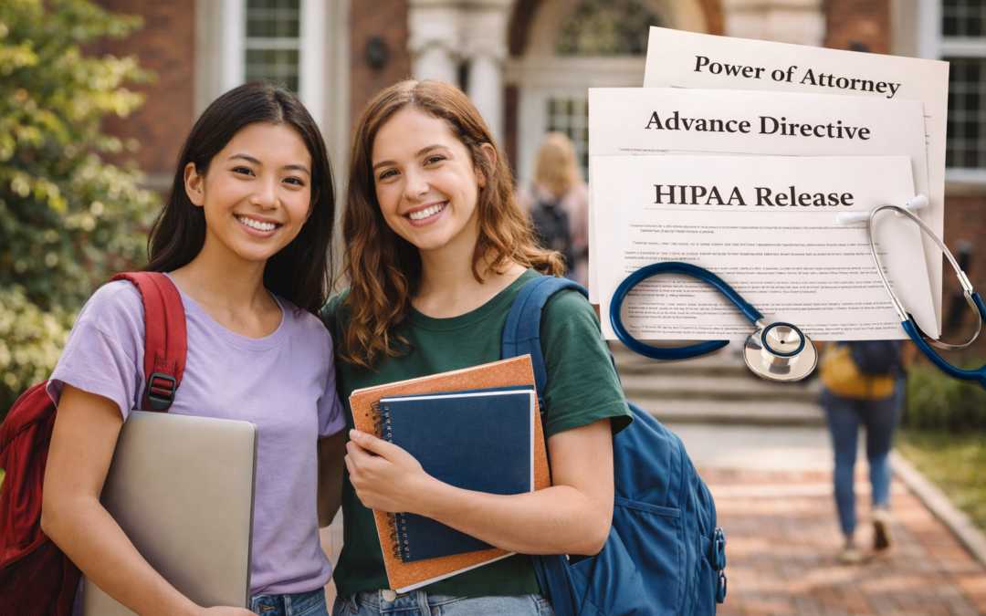 Phụ huynh: con bạn ở độ tuổi đại học cần có Giấy Ủy Quyền, Chỉ Thị Trước về Y Tế & Giấy Cho Phép HIPAA (Health Insurance Portability and Accountability Act)!